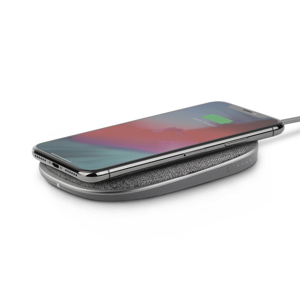 Moshi - Porto Q 5K Portable Battery 5,000 mAh with Built-in Wireless Charger w/h USB-C and USB-A