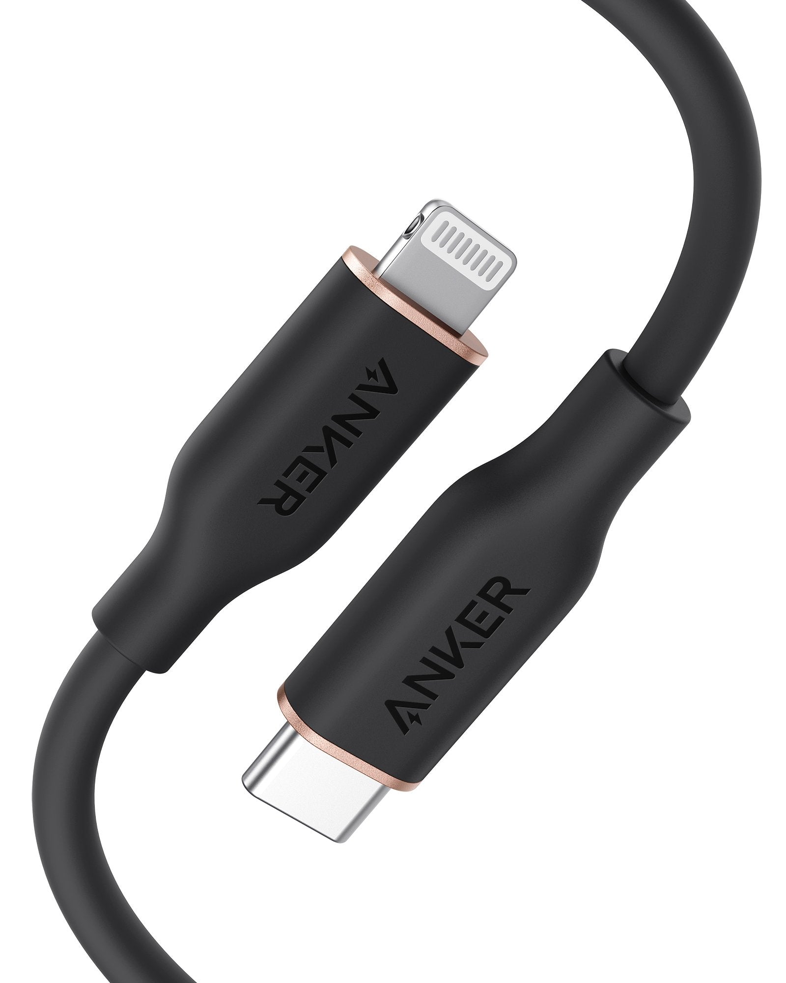 Anker Powerline III Flow USB-C With Lightning Connector 3ft Black - A8662H11