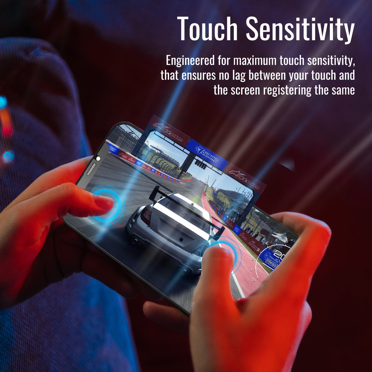 Promate Privacy Screen Protector for iPhone 13, Anti-Spy 9H Tempered Glass Protector with Touch Sensitivity, Scratch-Resistant, Shatter Protection and Anti-Microbial Protector, Spartan-I13Pro