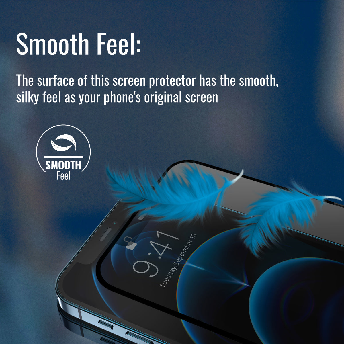 Promate Privacy Screen Protector for iPhone 13, Anti-Spy 9H Tempered Glass Protector with Touch Sensitivity, Scratch-Resistant, Shatter Protection and Anti-Microbial Protector, Spartan-I13Pro