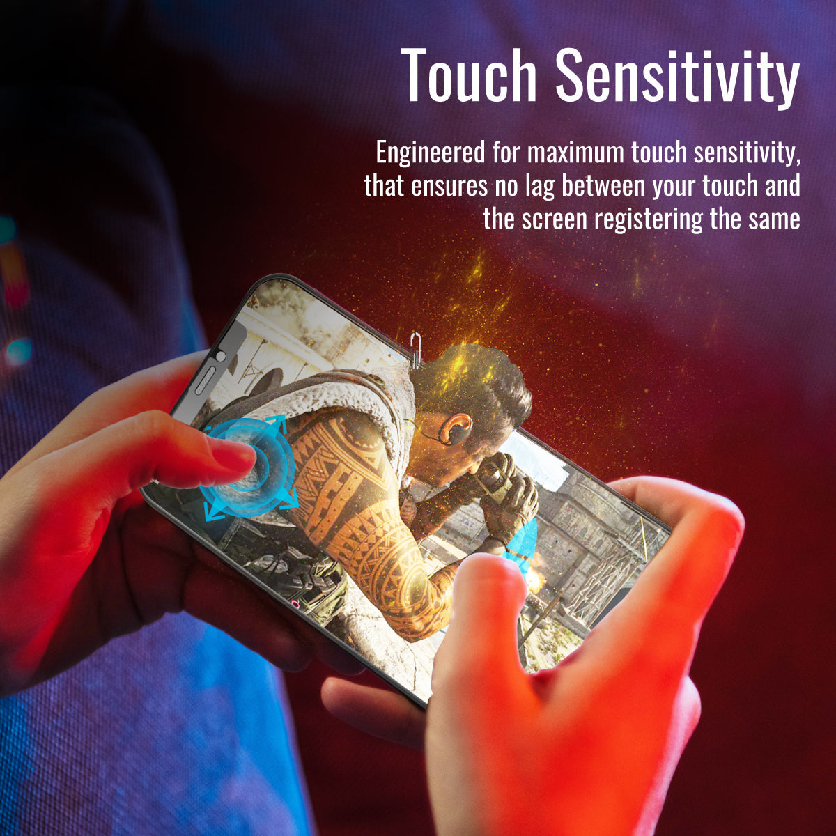 Promate Privacy Screen Protector for iPhone 13, Matte Anti-Spy 3D Tempered Glass Screen Guard with Silicone Bumper, 9H Hardness, Anti-Fingerprint and Shatter Protection, WatchDog-i13Pro