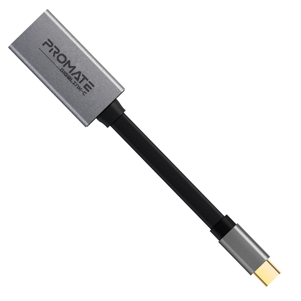 Promate - USB-C™ to Ethernet Adapter, Aluminium High-Speed USB Type-C™ to 1Gbps RJ45 Gigabit Ethernet LAN Network Adapter for MacBook Pro, MacBook Air, Surface book, Chromebook, XPS, Samsung S10, S10+, GigaLink-C  Grey