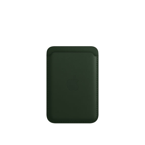 Apple Leather Wallet Mm0X3ZeA Sequioa Green With Magsafe