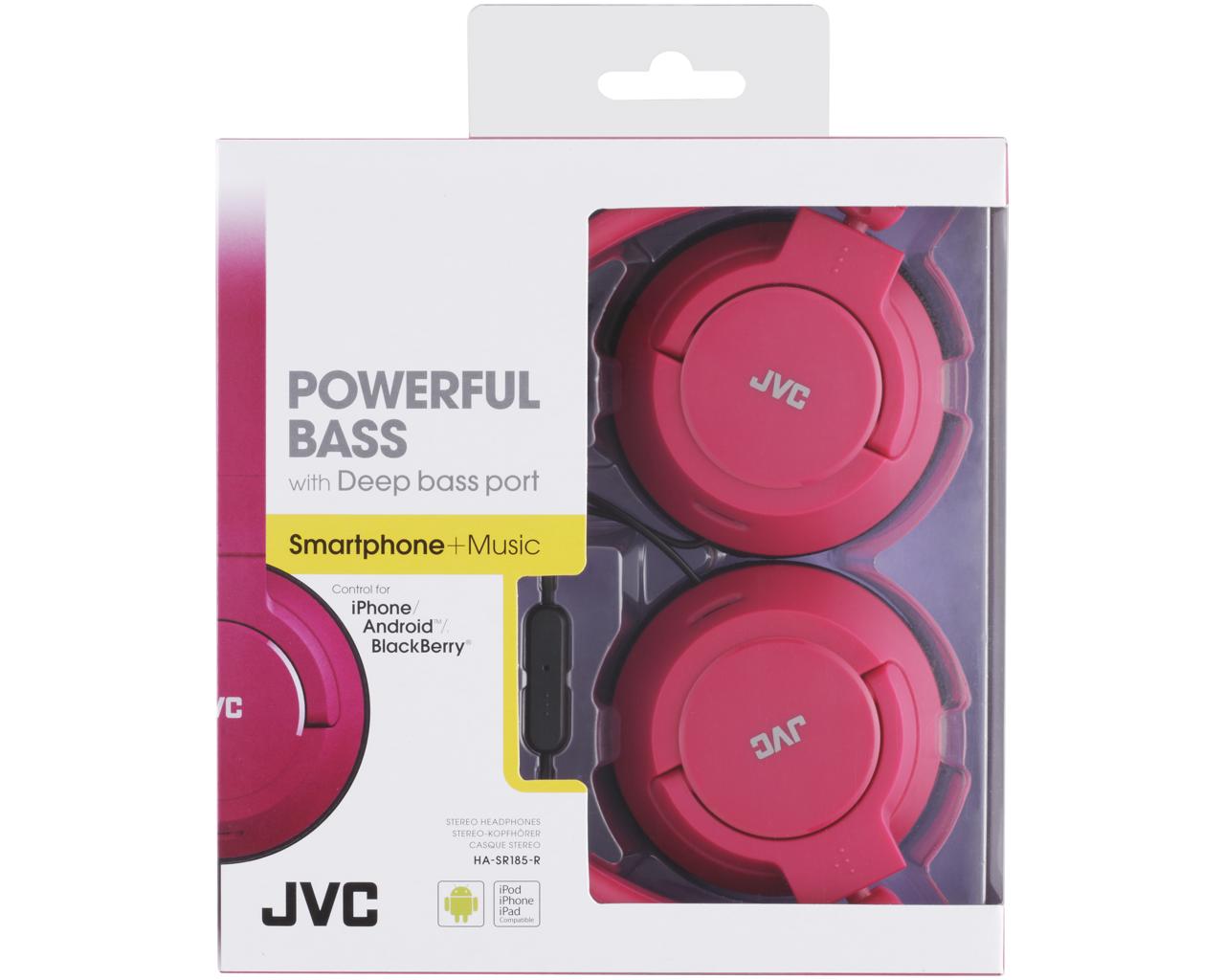 JVC Wired On-ear Headphone HA-SR185