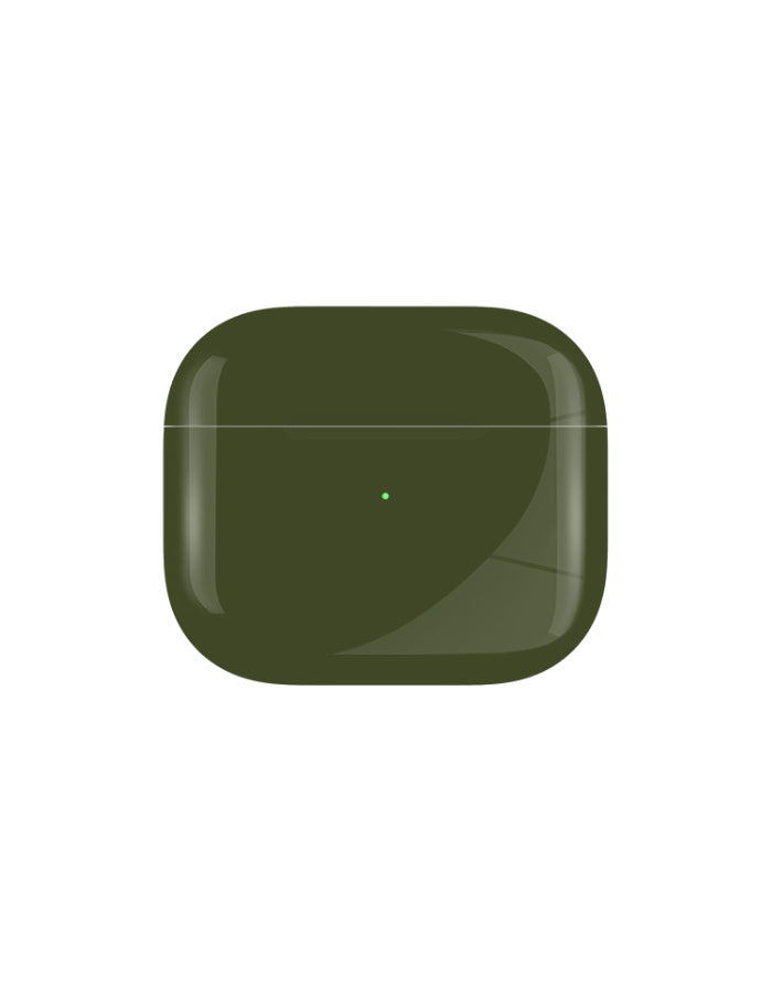 Caviar Customized Airpods 3rd Generation Automotive Grade Scratch Resistant Full Paint Glossy, Army Green