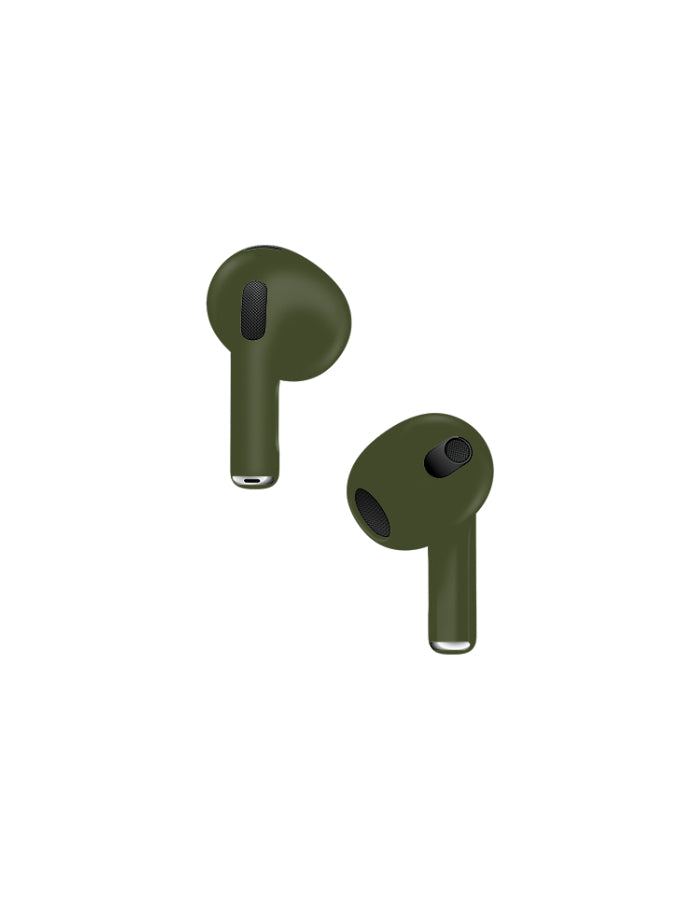 Caviar Customized Airpods 3rd Generation Automotive Grade Scratch Resistant Full Paint Matte, Army Green