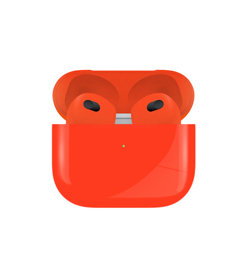 Caviar Customized Airpods 3rd Generation Automotive Grade Scratch Resistant Full Paint Glossy, Red