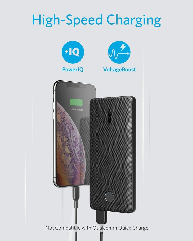 Anker Powercore Slim 10000 Plastic Black - A1229H12