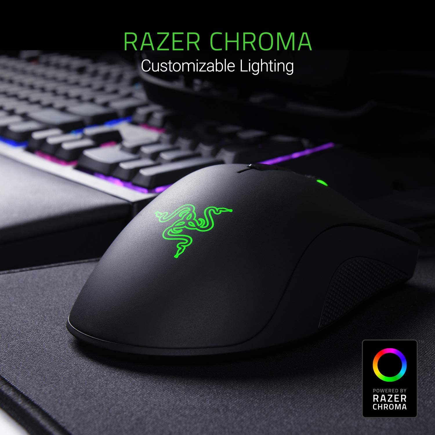 Razer Death Adder Elite Wired Optical Gaming Mouse Black/Green
