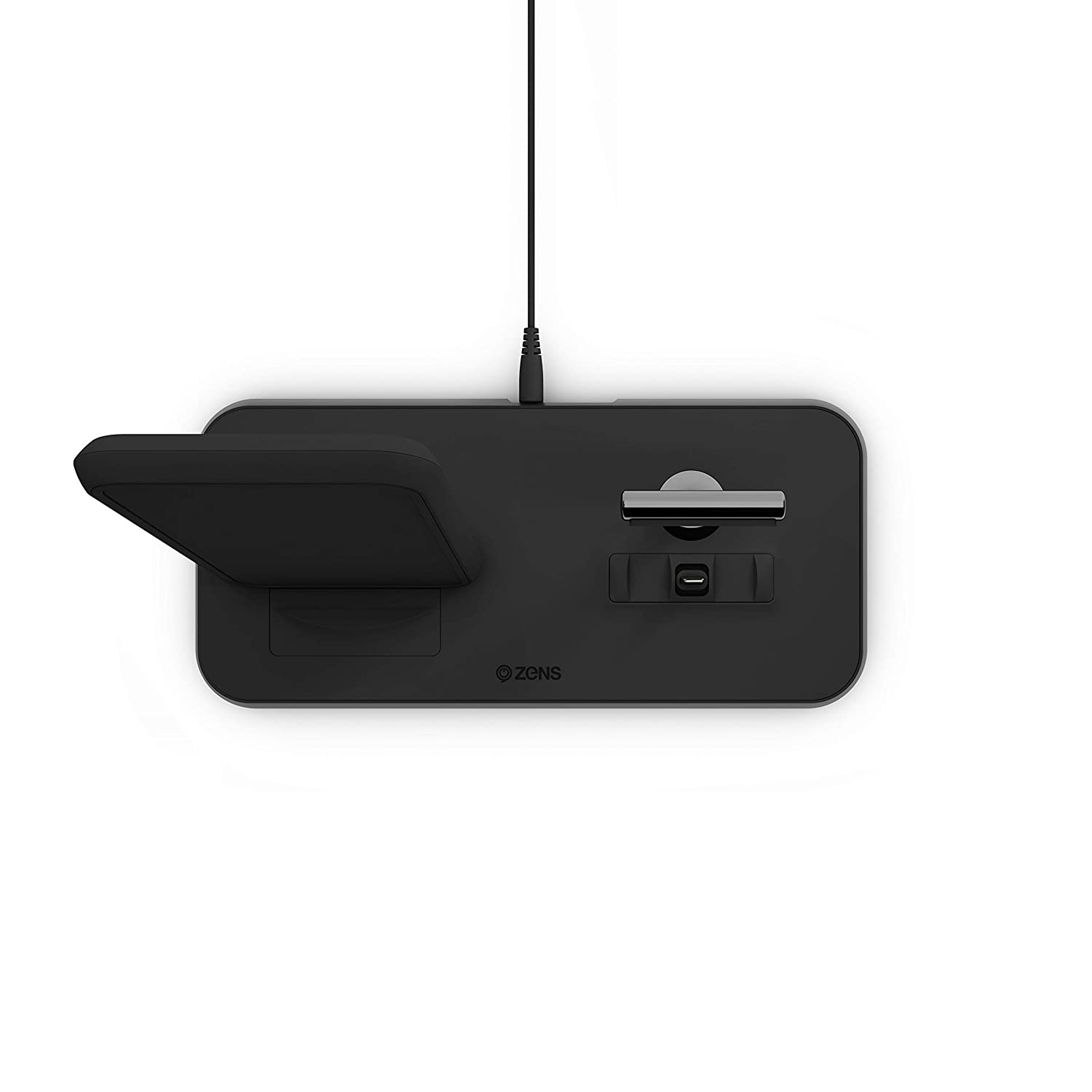 Zens - Aluminium Dual Wireless Charger + Dock 10W - Black