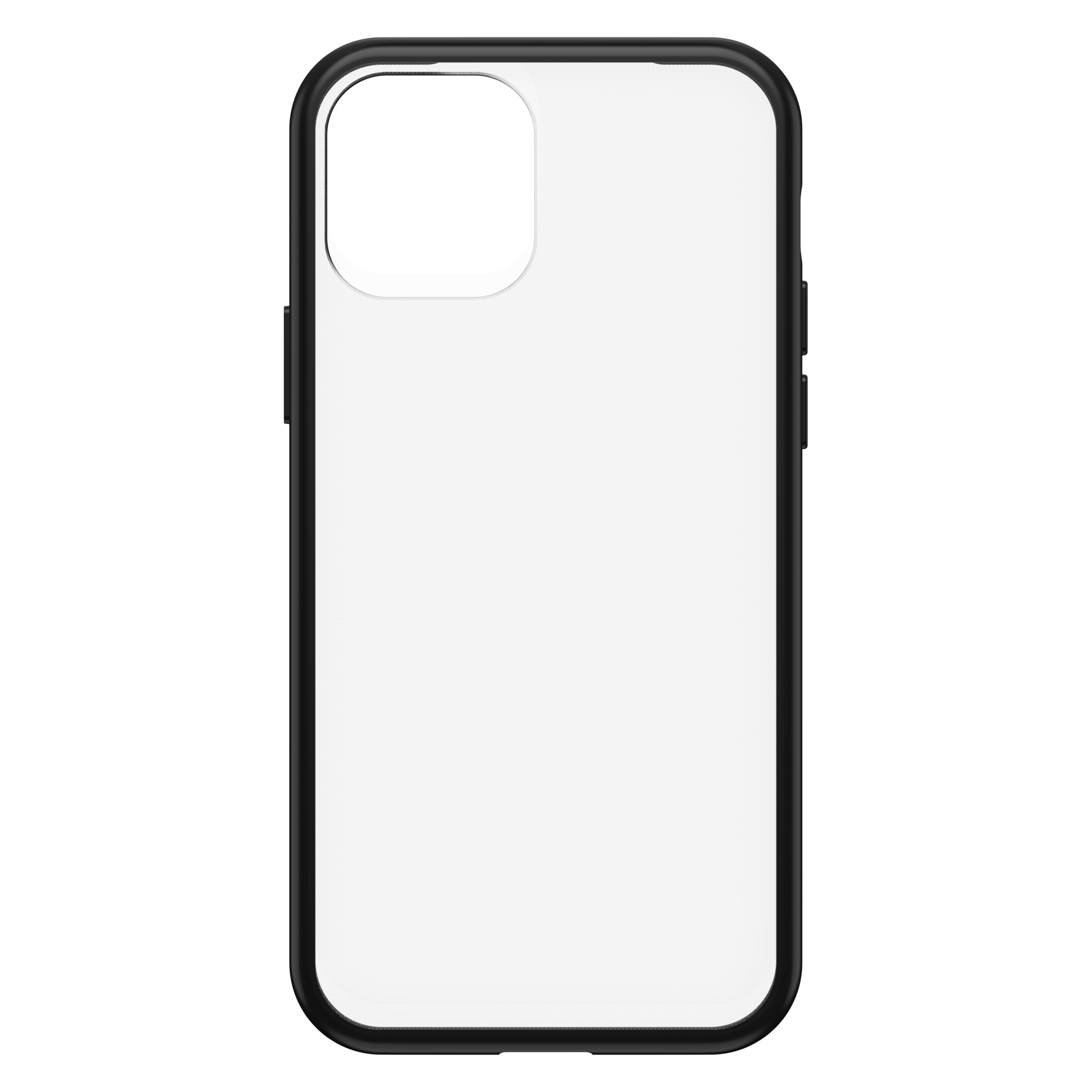 OtterBox Apple iPhone 12 / 12 Pro React Clear case - Ultra-Slim and Lightweight Cover w/ Military Grade Drop Protection, Wireless Charging Compatible - Clear w/ Black Frame