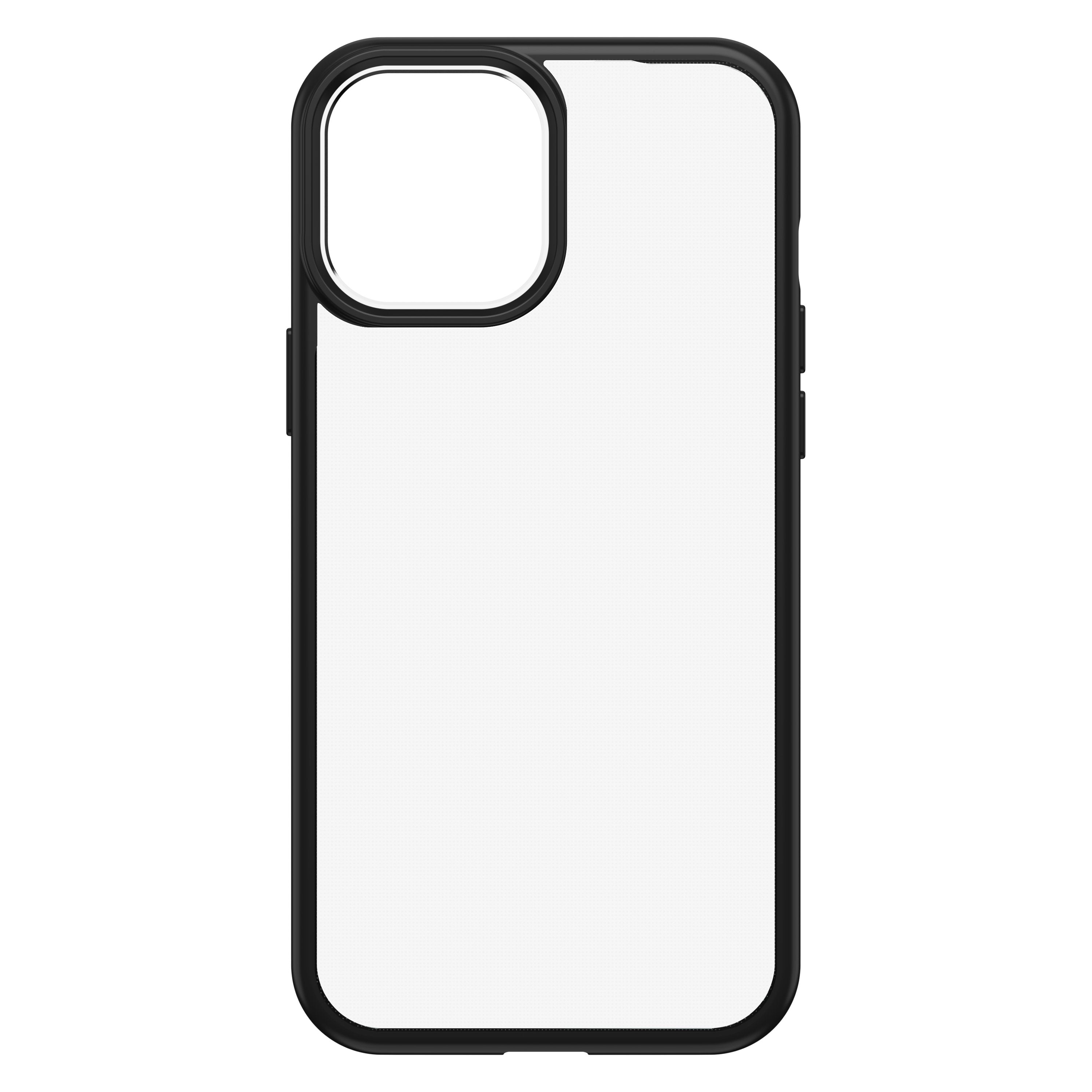 OtterBox Apple iPhone 12 Pro Max React Clear case - Ultra-Slim and Lightweight Cover w/ Military Grade Drop Protection, Wireless Charging Compatible - Clear w/ Black Frame