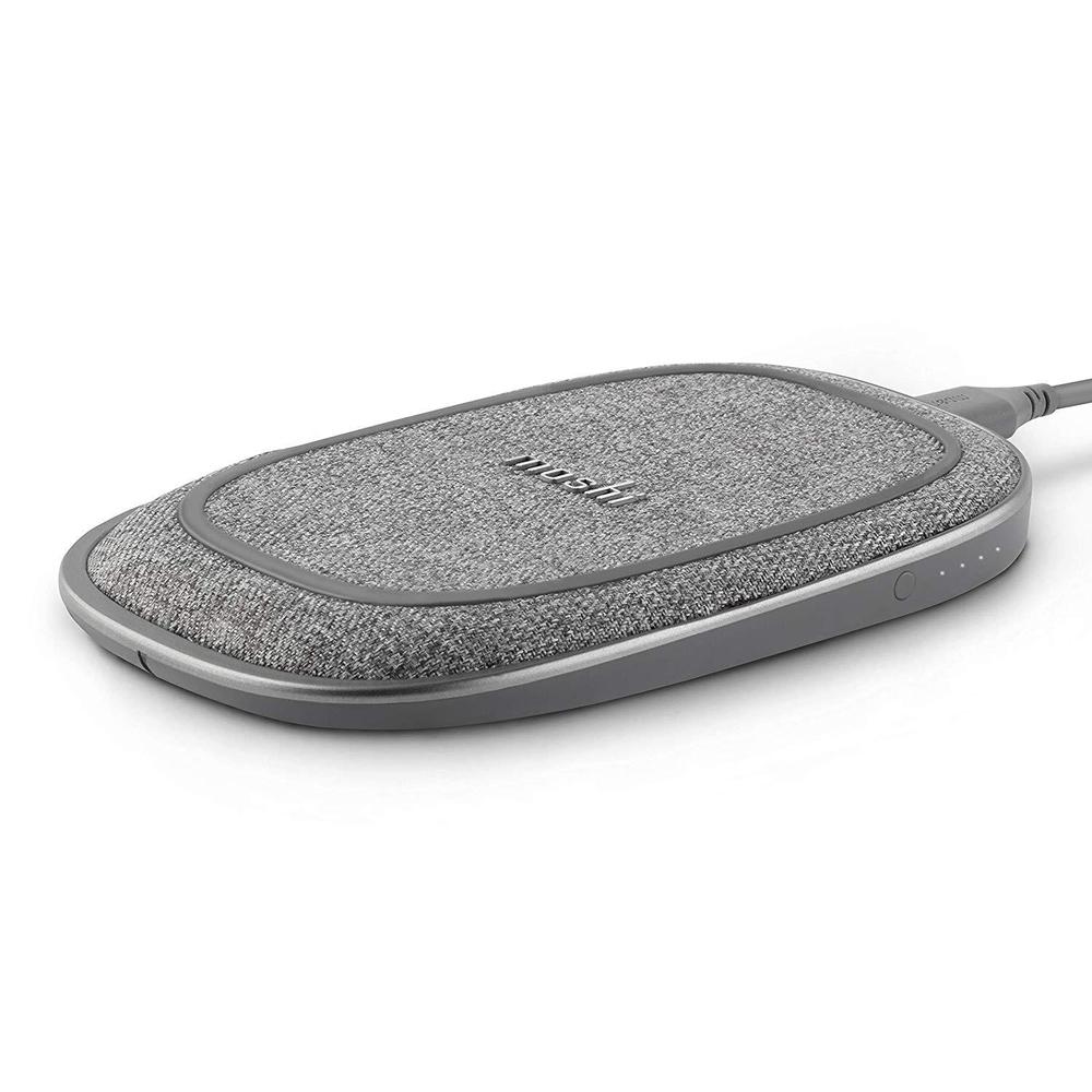 Moshi - Porto Q 5K Portable Battery 5,000 mAh with Built-in Wireless Charger w/h USB-C and USB-A