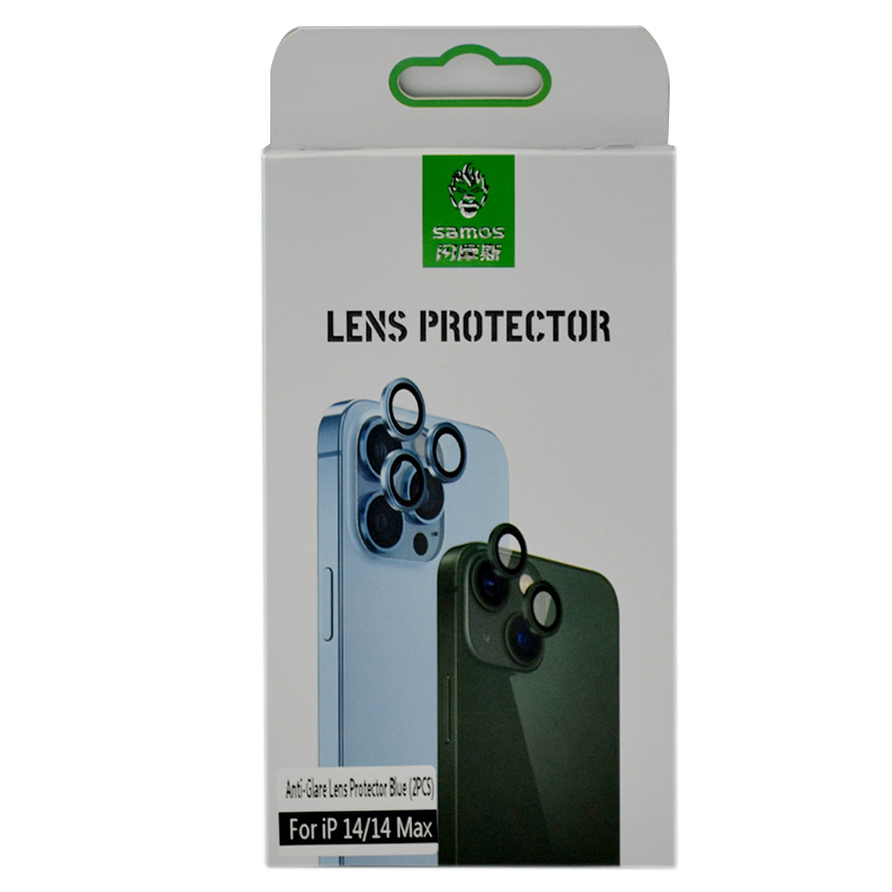 Samos Anti Glare Camera Glass Protector iPhone 14/14 Plus Blue
