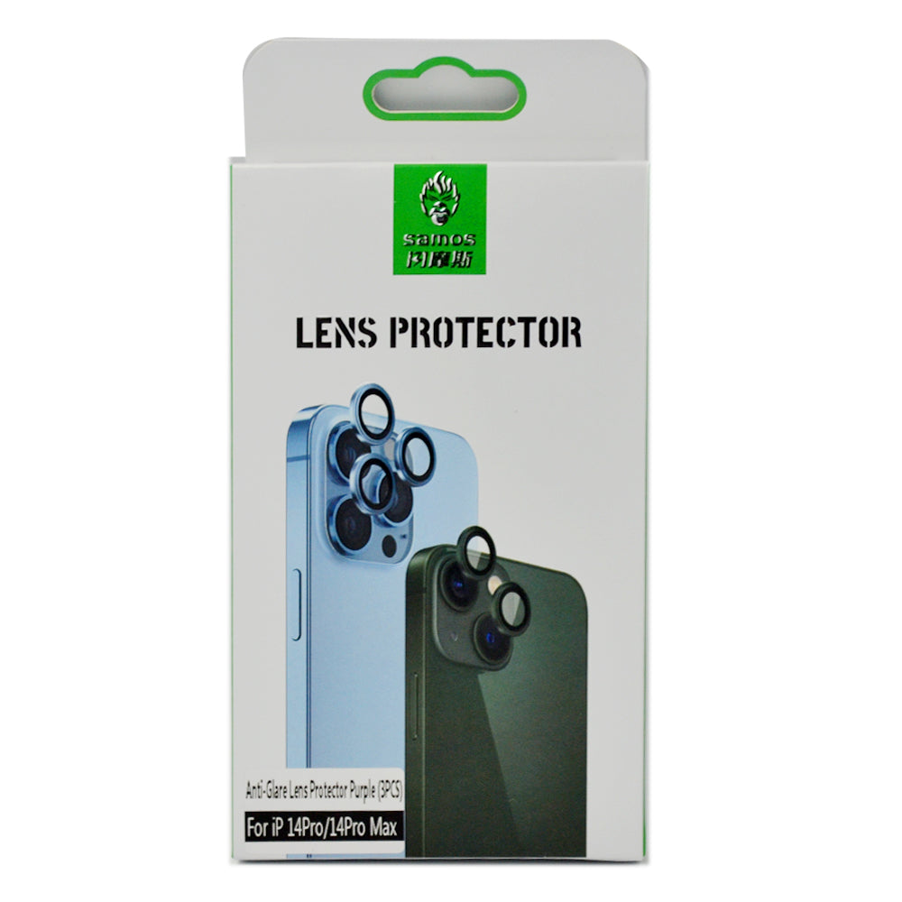 Samos Anti Glare Camera Glass Protector iPhone 14 Pro/14 Pro Max Purple