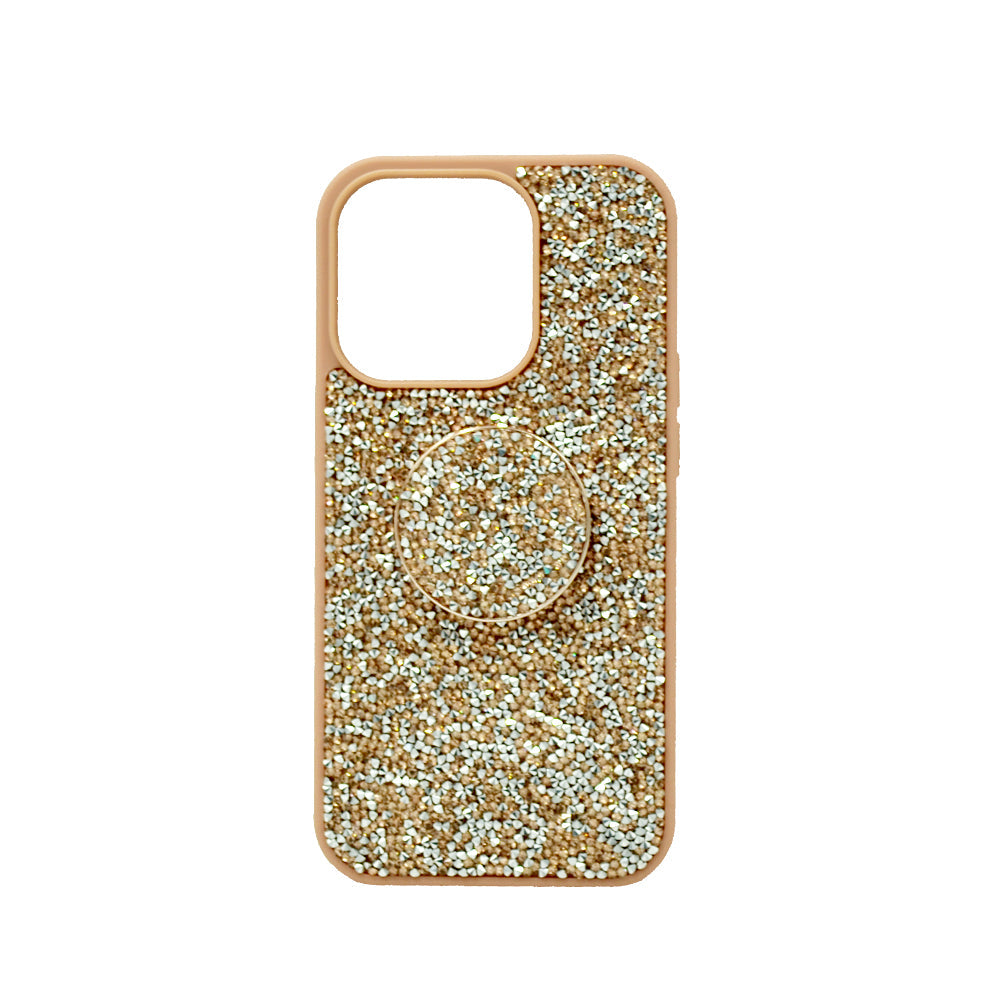 iSafe Bling Pop Up Hard Cover iPhone 14 Pro Rose Gold