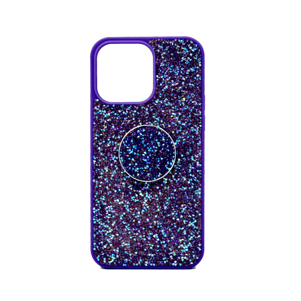 iSafe Bling Pop Up Hard Cover iPhone 14 Pro Purple