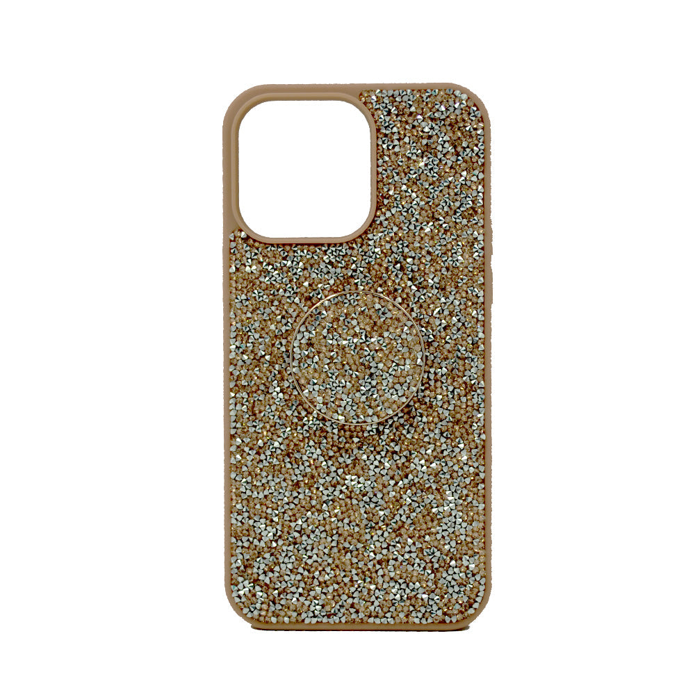 iSafe Bling Pop Up Hard Cover iPhone 14 Pro Max Rose Gold