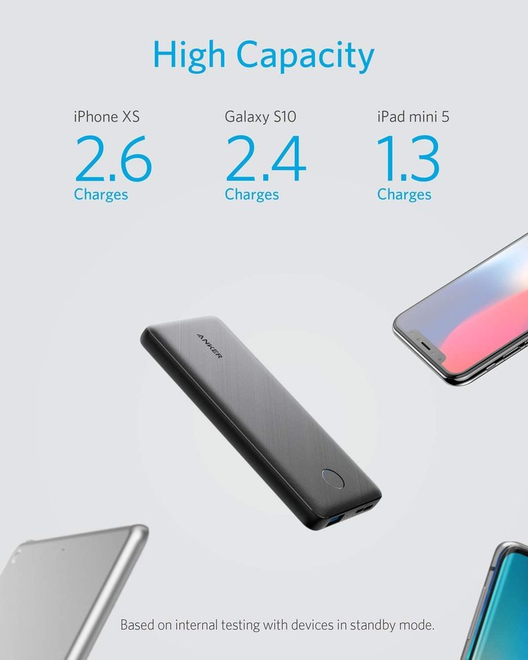 Anker Powercore Slim 10000 Plastic Black - A1229H12