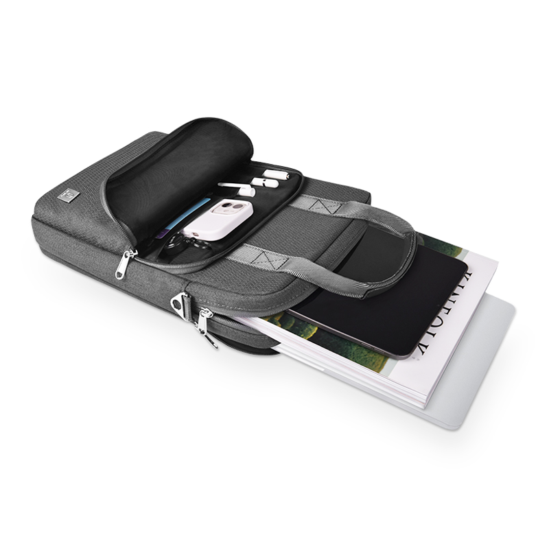 WIWU Alpha Vertical Double Layer Bag For 13.3" Laptop/Ultrabook - Grey