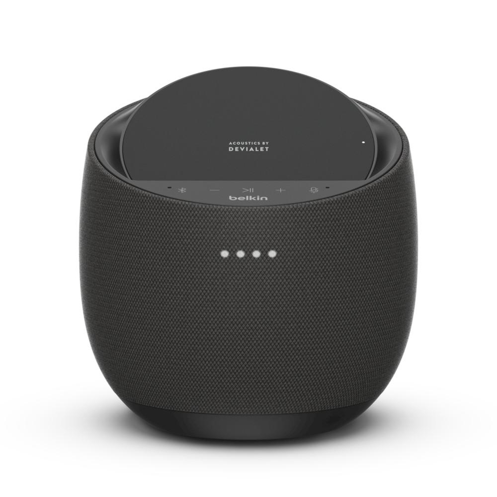 Belkin - SoundForm Elite Hi-Fi Smart Speaker + 10W Wireless Charger - Black