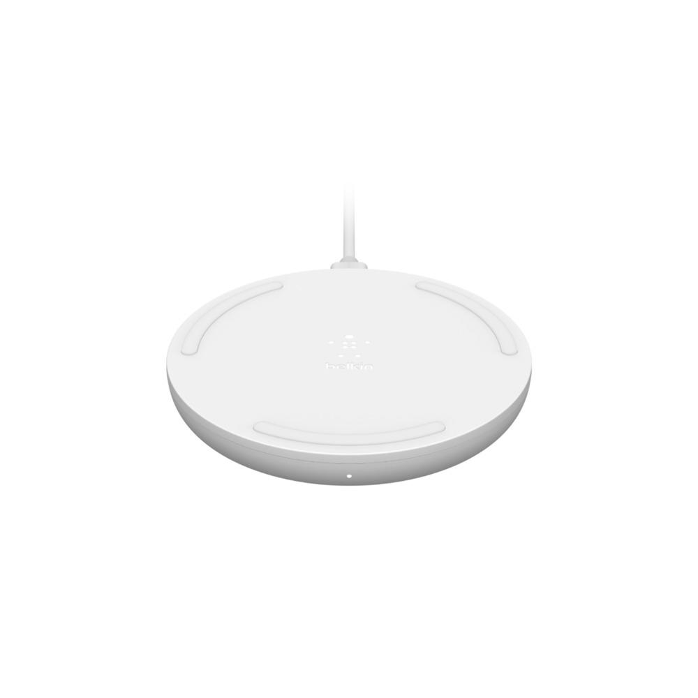 Belkin BOOST UP Wireless Charging Pad - 10W Fast Qi Certified for iPhone 11/11Pro/ 11 Pro Max/Xs Max/XR/XS/X/8 Plus/8, Samsung Galaxy Note 10, 10+, Huawei  & other QI enabled devices - White