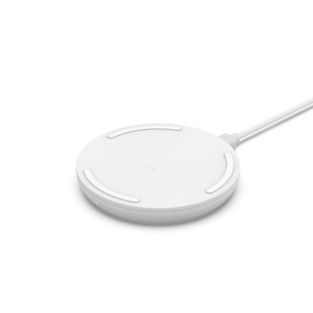 Belkin BOOST UP Wireless Charging Pad - 10W Fast Qi Certified for iPhone 11/11Pro/ 11 Pro Max/Xs Max/XR/XS/X/8 Plus/8, Samsung Galaxy Note 10, 10+, Huawei  & other QI enabled devices - White