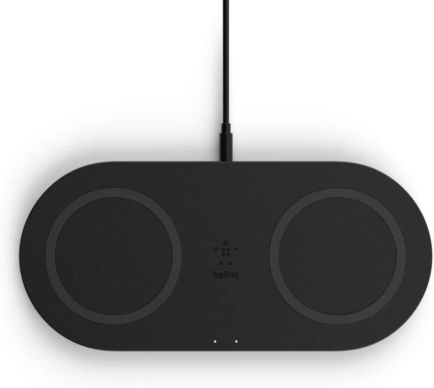 Belkin BOOST CHARGE DUAL Wireless Charging Pads - 10W Fast Qi Certified - Black