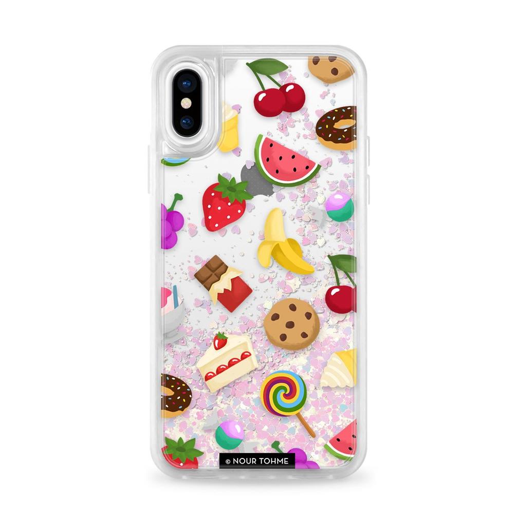 Casetify - Glitter Case Unicorn Sweet Emojis for iPhone XS/X