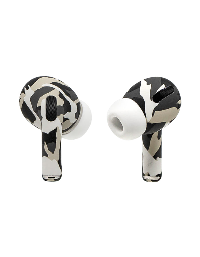 Caviar Customized Airpods Pro Automotive Grade Scratch Resistant Paint Camouflage Glossy, Black
