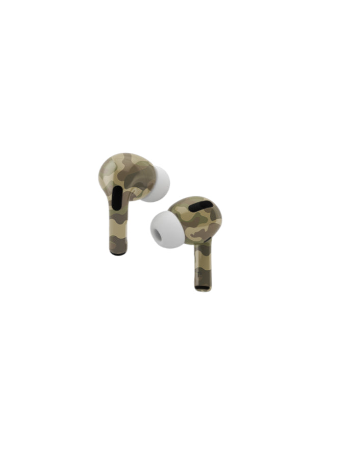 Caviar Customized Airpods Pro Automotive Grade Scratch Resistant Paint Camouflage Glossy, Brown