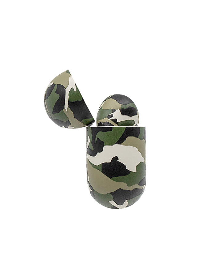 Caviar Customized Airpods Pro Automotive Grade Scratch Resistant Paint Camouflage Glossy, Green