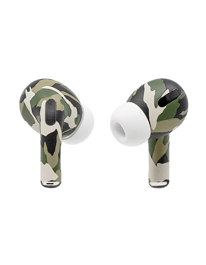 Caviar Customized Airpods Pro Automotive Grade Scratch Resistant Paint Camouflage Glossy, Green