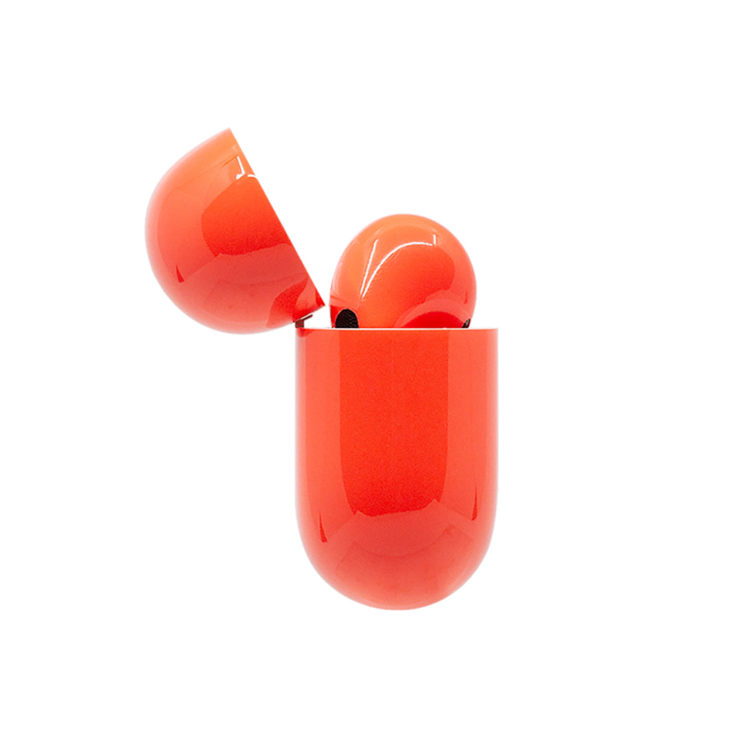 Caviar Customized AirPods Pro Automotive Grade Scratch Resistant Paint GLOSSY, ORANGE