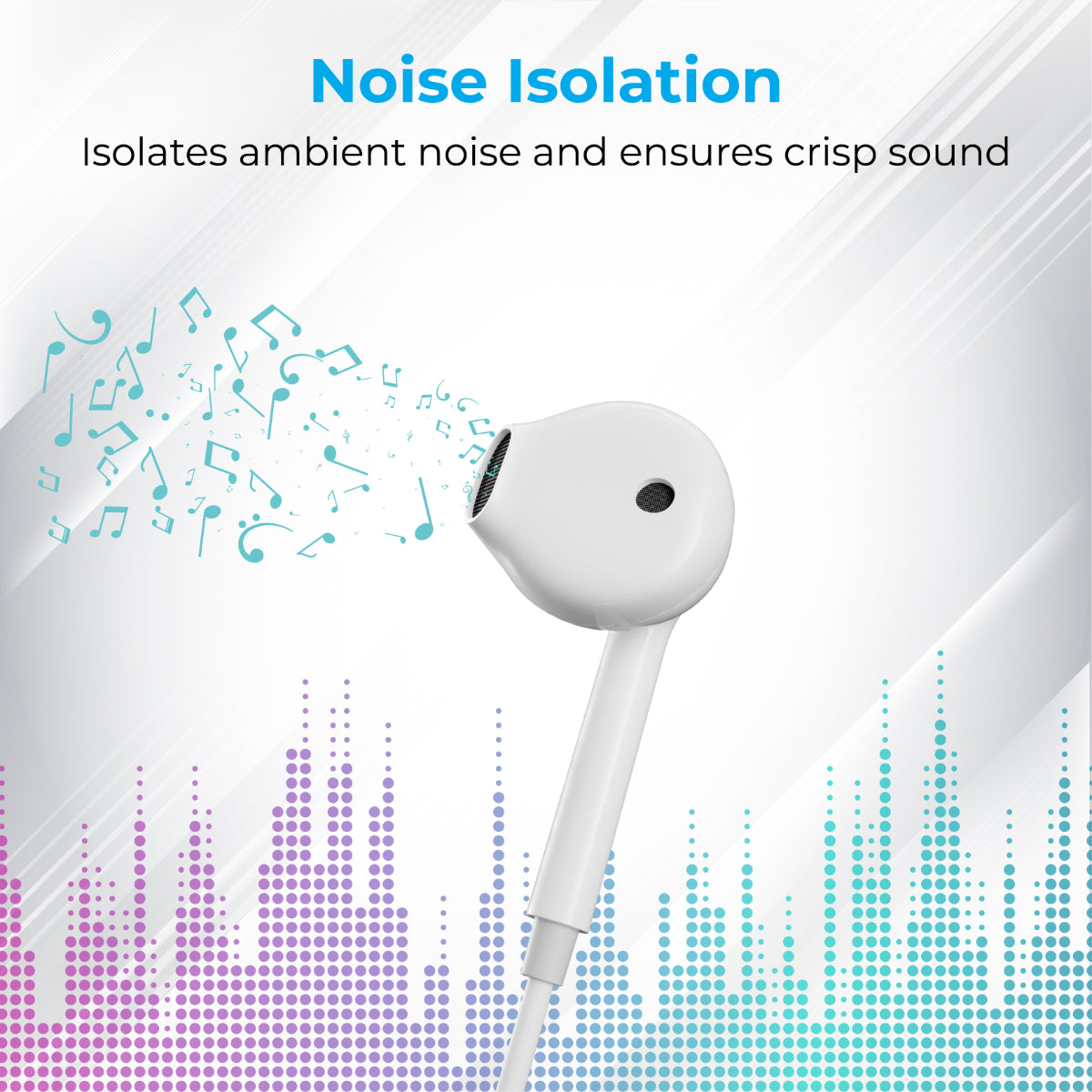 Promate Earbuds with Lightning Connector, In-Ear Apple MFi Certified Mono Earphone with Mic and In-Line Volume Control for iPhone 12/12 Mini/12 Pro Max/12 Pro and Lightning Connector Devices, GearPod-LT White