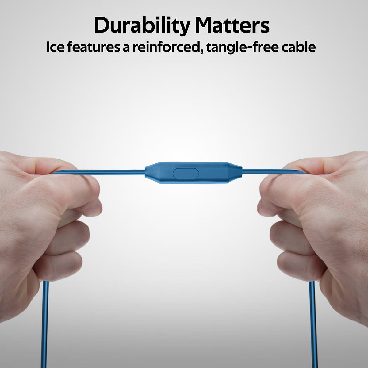 Promate - In-Ear Headphones, Premium Audio Enhanced Wired Earphones with Dynamic HD Driver, Hi-Res Built-In Mic, Comfortable Earbuds and 1.2m Tangle-free Cord for Smartphones, Tablets, Pc, MP3 Player, ICE Blue