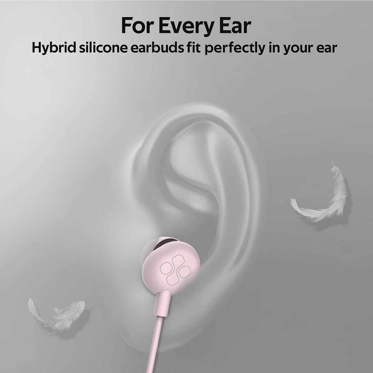 Promate - In-Ear Headphones, Premium Audio Enhanced Wired Earphones with Dynamic HD Driver, Hi-Res Built-In Mic, Comfortable Earbuds and 1.2m Tangle-free Cord for Smartphones, Tablets, Pc, MP3 Player, ICE Pink