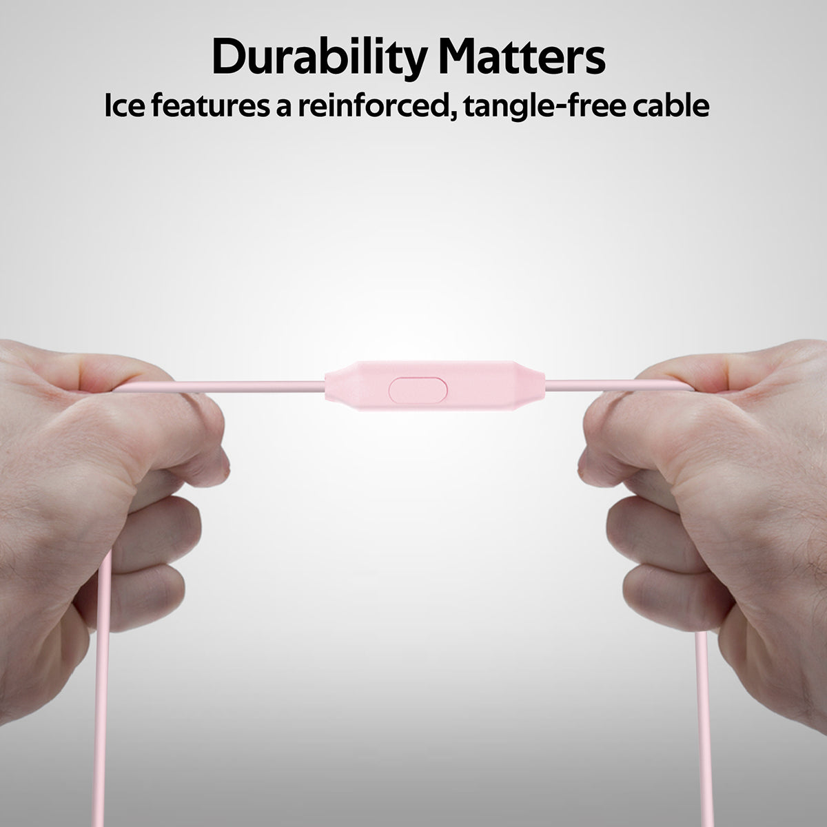 Promate - In-Ear Headphones, Premium Audio Enhanced Wired Earphones with Dynamic HD Driver, Hi-Res Built-In Mic, Comfortable Earbuds and 1.2m Tangle-free Cord for Smartphones, Tablets, Pc, MP3 Player, ICE Pink