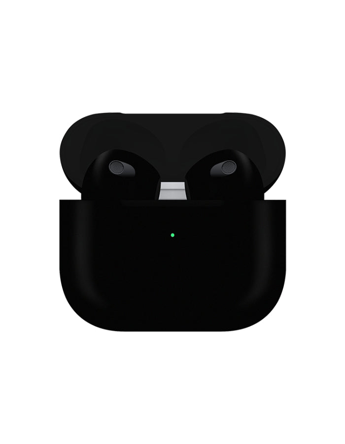 Caviar Customized Airpods 3rd Generation Automotive Grade Scratch Resistant Full Paint Matte, Jet Black