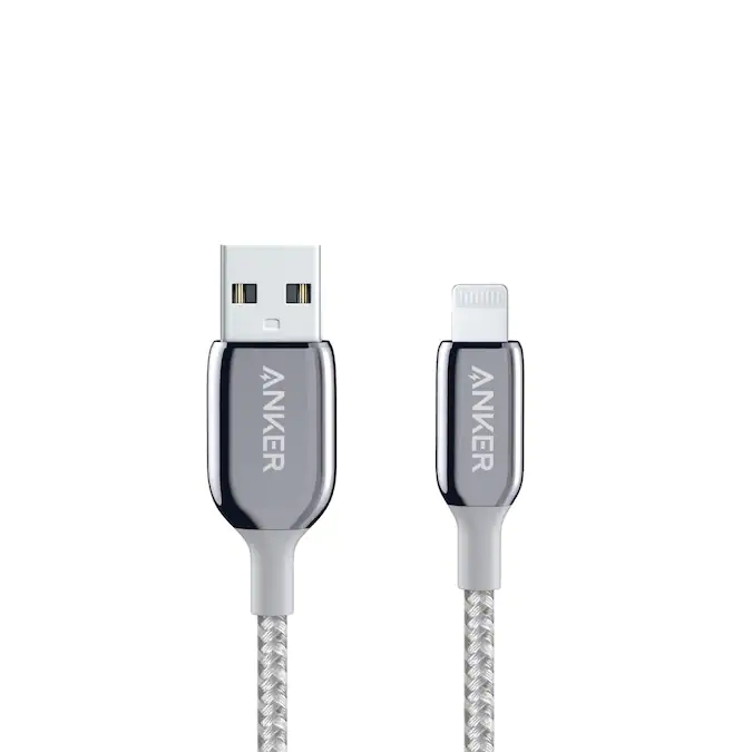 Anker Powerline+ III USB-A C to Lightning 10ft Silver - A8824H41