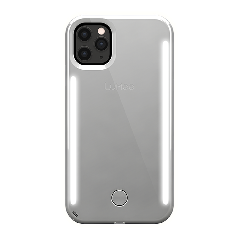 Lumee - Duo Case for iPhone 11 Pro - Mirror - Silver