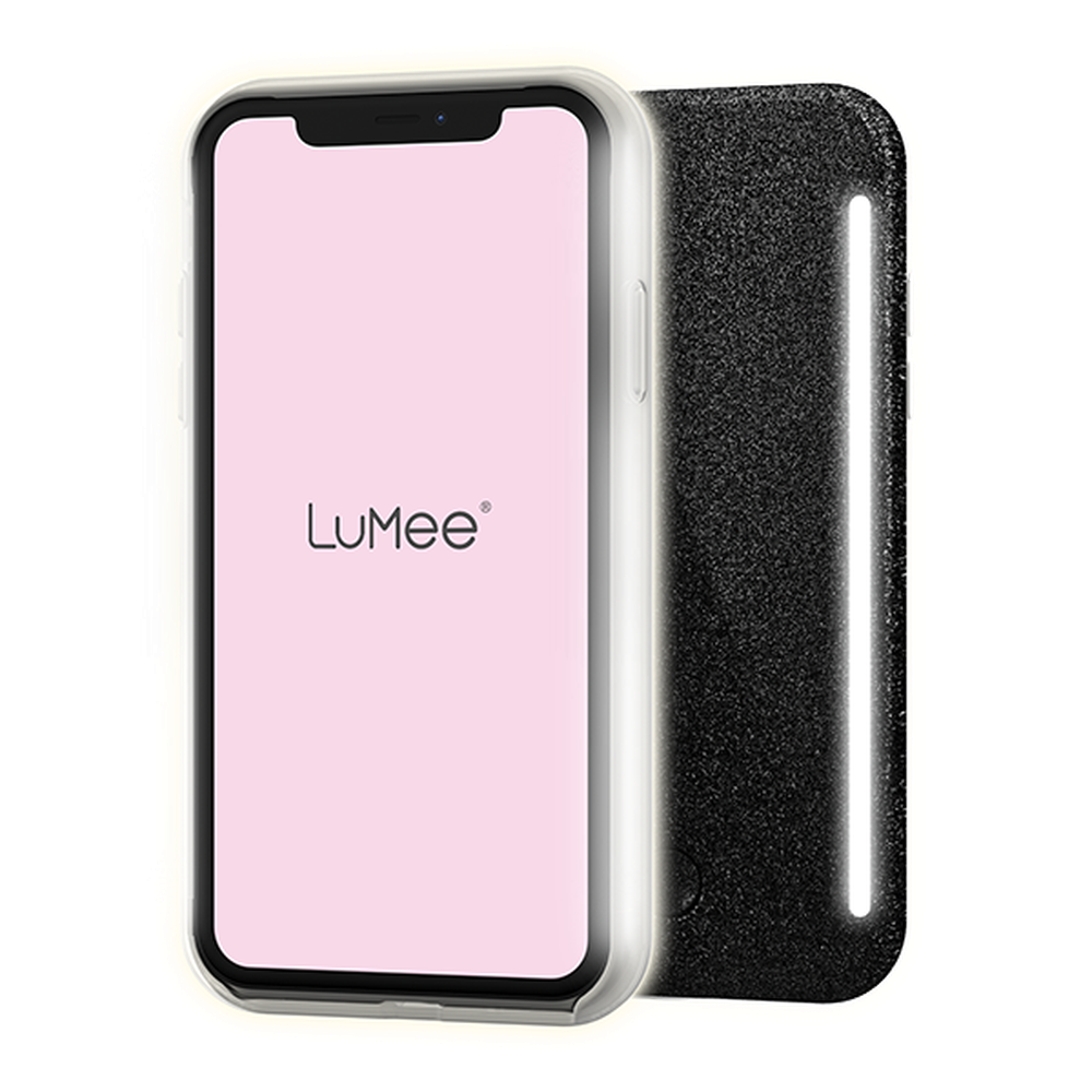 Lumee - Duo Case for iPhone 11 Pro Max - Black Glitter