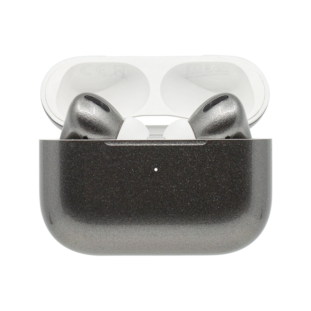 Caviar Customized AirPods Pro Automotive Grade Scratch Resistant Paint GLOSSY, METALLIC STEEL GREY