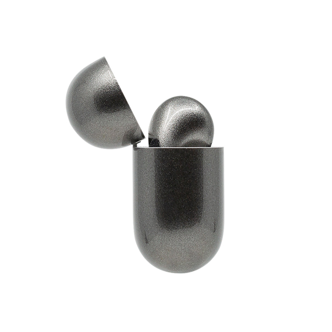 Caviar Customized AirPods Pro Automotive Grade Scratch Resistant Paint GLOSSY, METALLIC STEEL GREY
