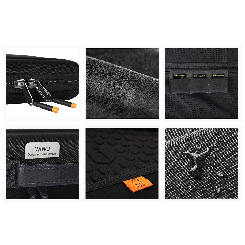 WIWU Parallel Hardshell Bag For iPad 12.9" And Macbook 13.3" - Black