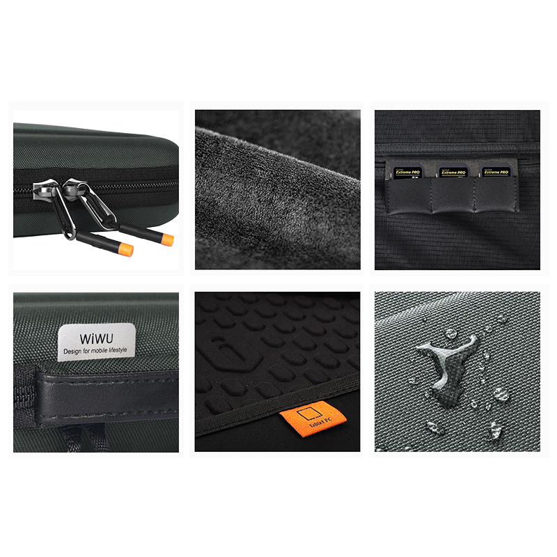 WIWU Parallel Hardshell Bag For iPad 12.9" And Macbook 13.3" - Grey