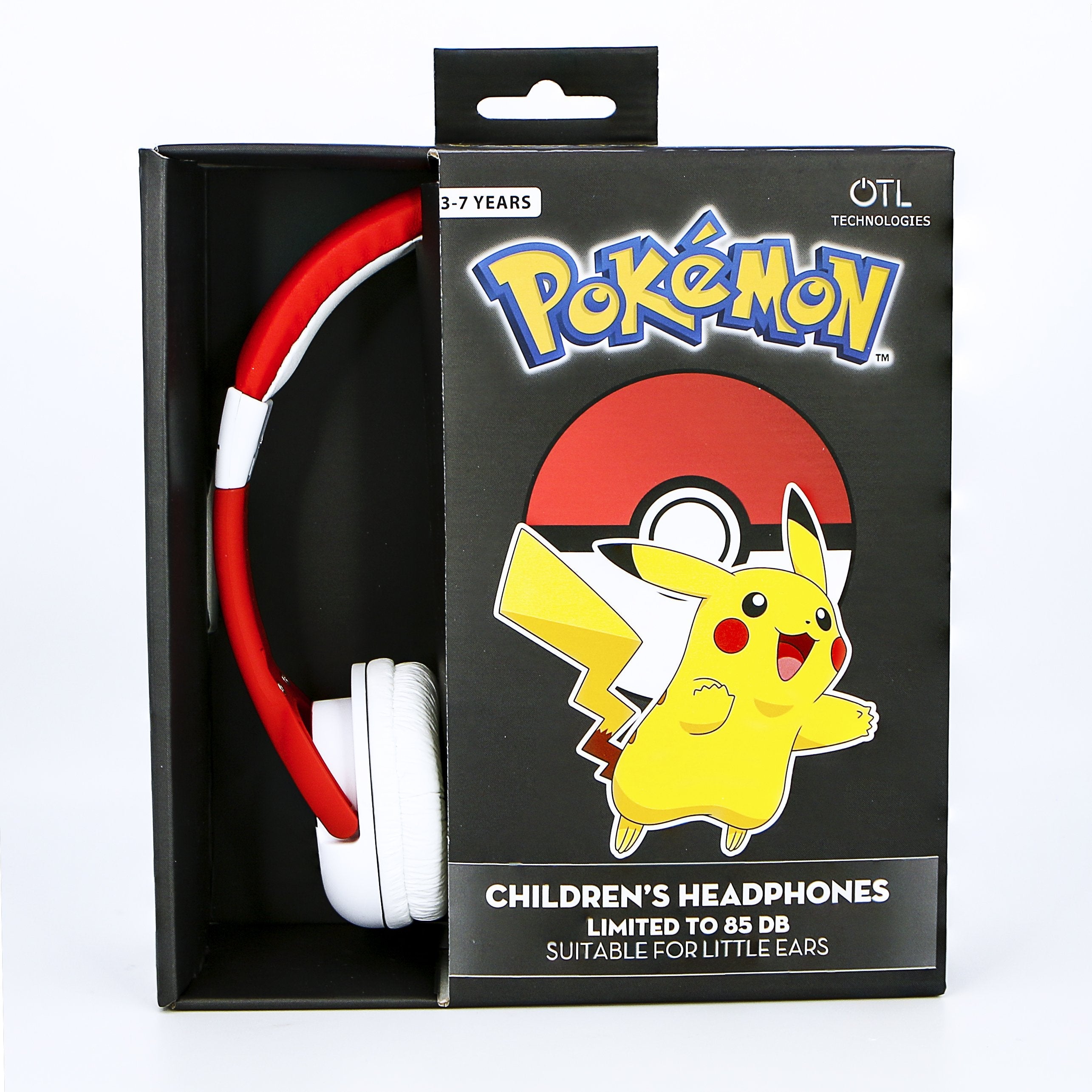OTL Pokemon OnEar Wired Headphone - Safe Volume Limiting @85dB, Foldable & Adjustable, Superb Sound Quality,  Works w/ Smartphones, Tablets, Ninetendo Switch, Laptops & devices w/ 3.5mm port - PokeBall