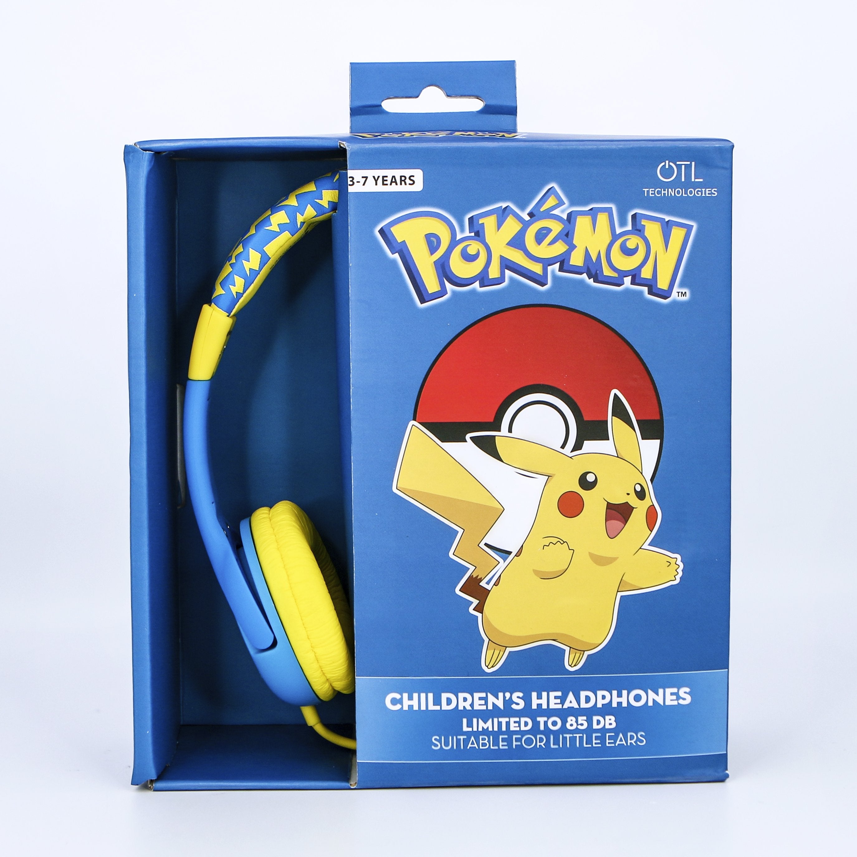 OTL Pokemon OnEar Wired Headphone - Safe Volume Limiting @85dB, Foldable & Adjustable, Superb Sound Quality,  Works w/ Smartphones, Tablets, Ninetendo Switch, Laptops & devices w/ 3.5mm port - Pikachu