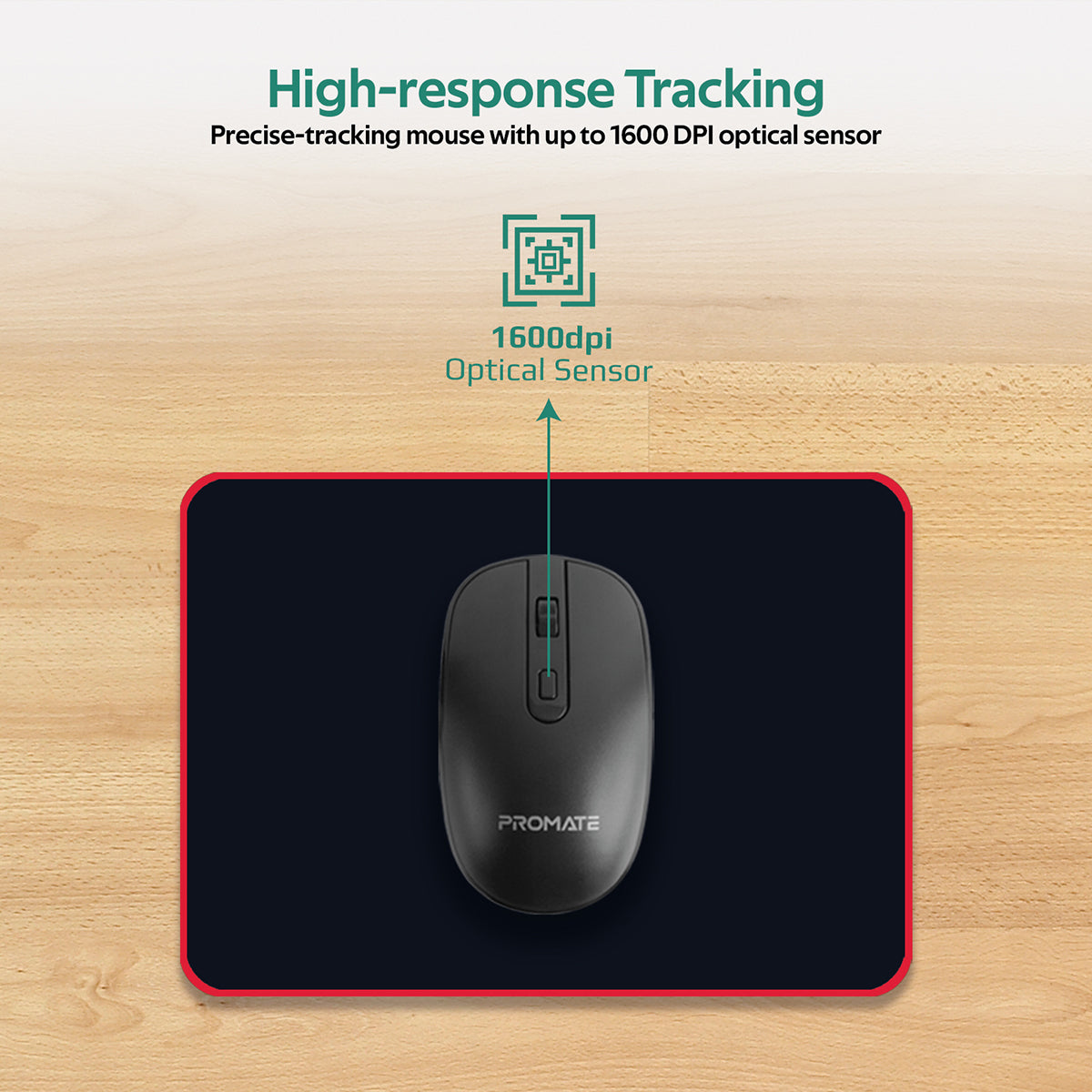 Promate USB-C Wireless Keyboard and Mouse Combo, Ergonomic 2.4Ghz Full Size Keyboard and Adjustable DPI Mouse with USB-A/USB-C Nano Receiver and 14 Quick Access Keys for MacBook Pro, Mac OS, PC, ProCombo-11 English