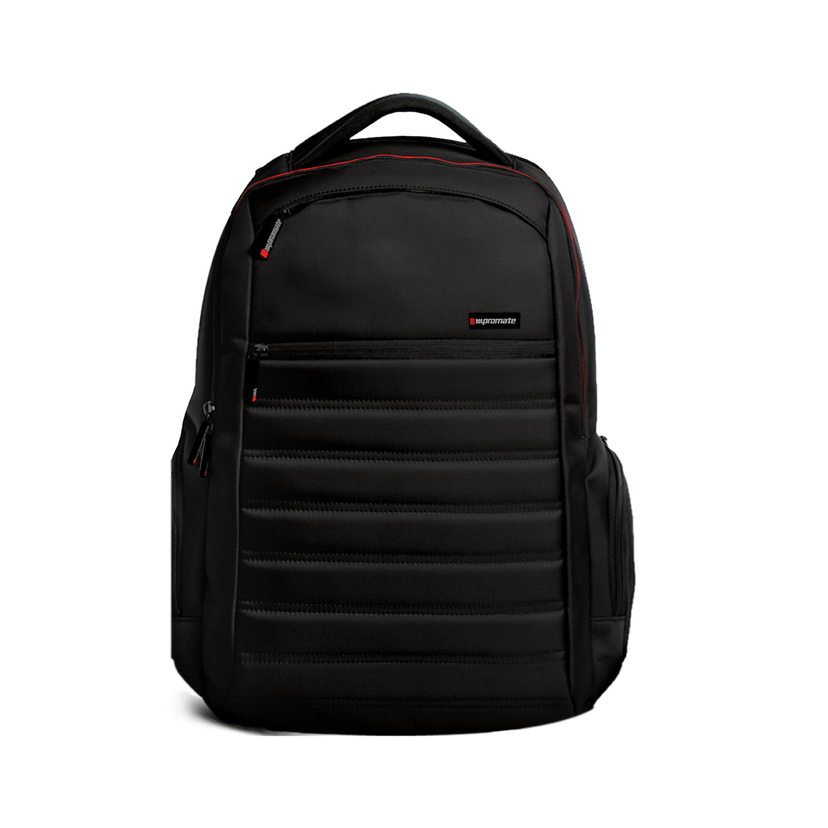 Promate - 15.6-inch Laptop Backpack with Spacious Design for 15inch Laptop, Rebel-BP.Black